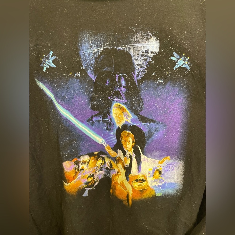 STAR WARS - Black Long-Sleeve T-Shirt, Mens 3XL - Picture 5 of 7